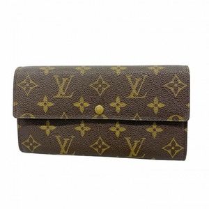 Louis Vuitton Monogram Pochette Porte Monnaie Credit Long Wallet M61726 Brown...